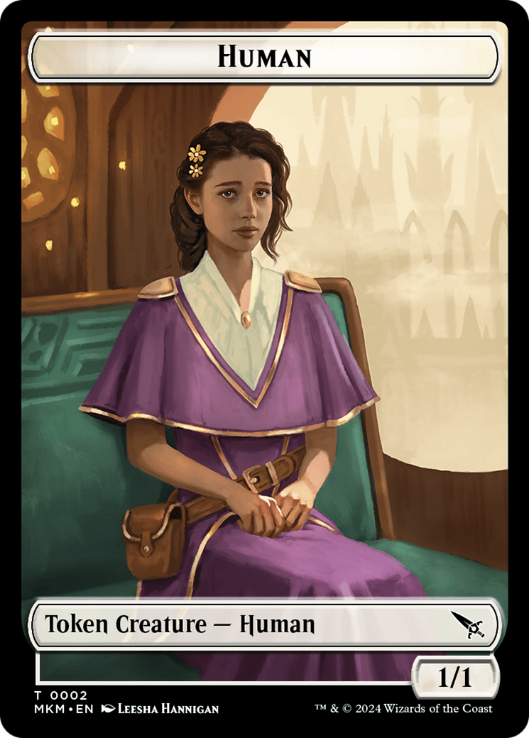 Human // Ogre Double-Sided Token [Murders at Karlov Manor Commander Tokens] | Fandemonia Ltd