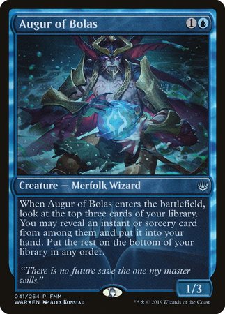 Augur of Bolas [War of the Spark Promos] | Fandemonia Ltd