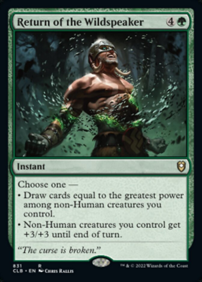 Return of the Wildspeaker [Commander Legends: Battle for Baldur's Gate] | Fandemonia Ltd