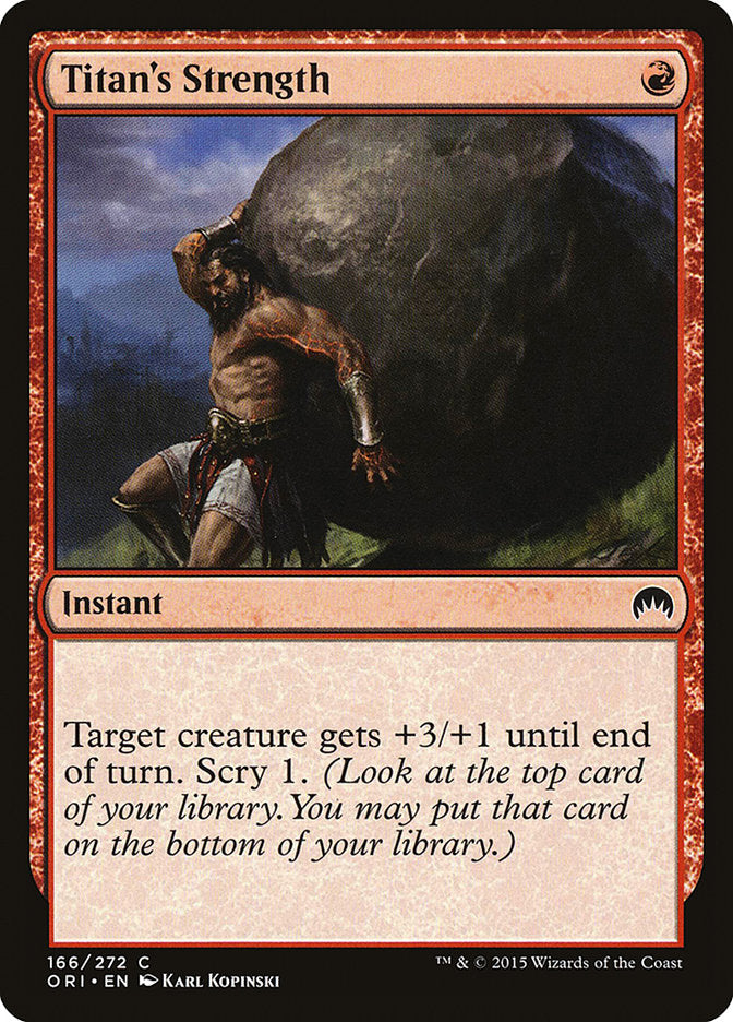Titan's Strength [Magic Origins] | Fandemonia Ltd