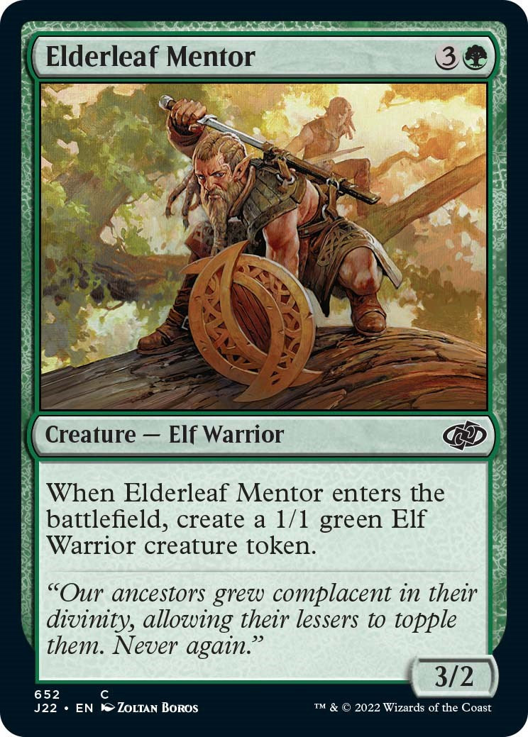 Elderleaf Mentor [Jumpstart 2022] | Fandemonia Ltd