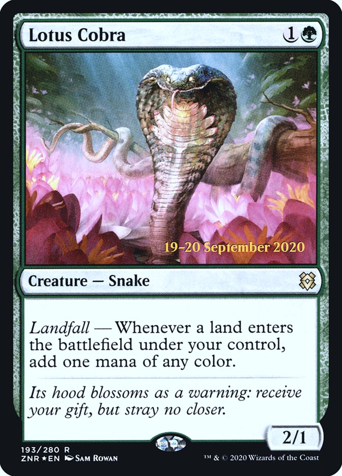 Lotus Cobra  [Zendikar Rising Prerelease Promos] | Fandemonia Ltd