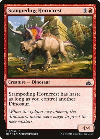 Stampeding Horncrest [Rivals of Ixalan] | Fandemonia Ltd