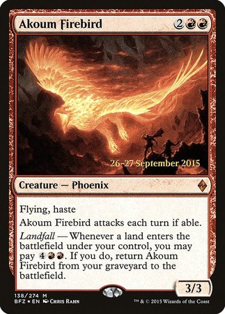 Akoum Firebird [Battle for Zendikar Promos] | Fandemonia Ltd