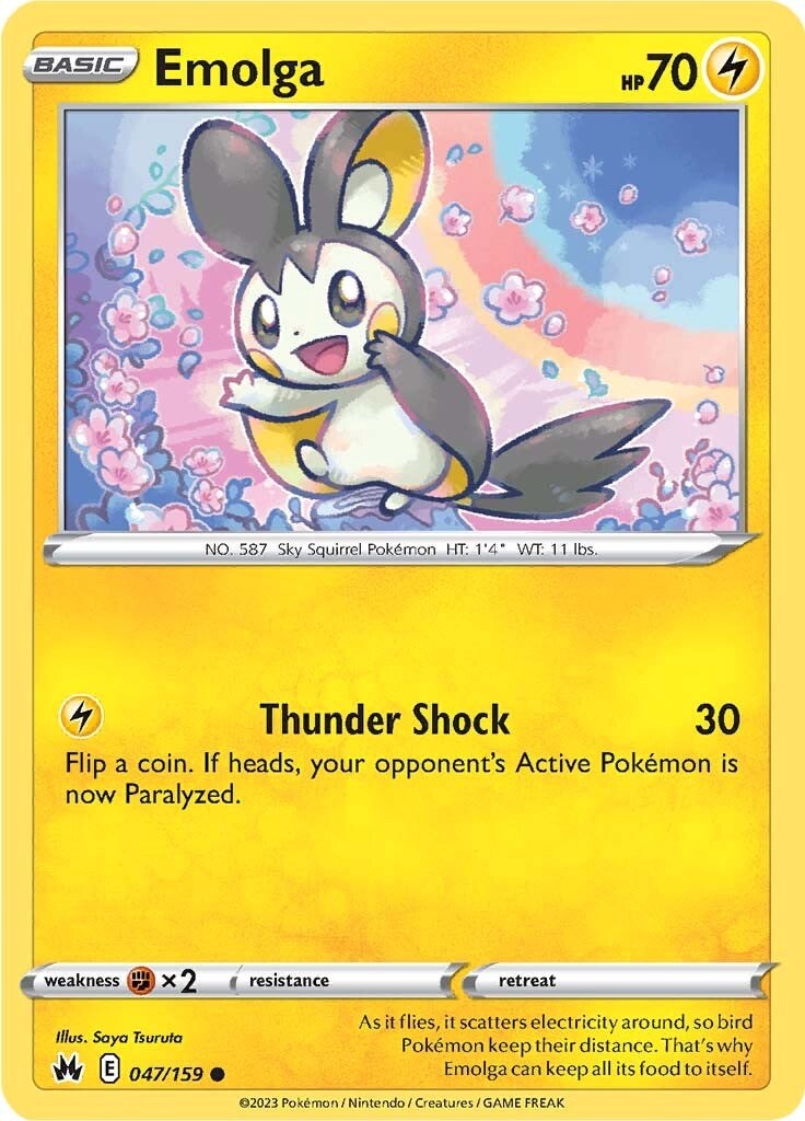 Emolga (047/159) [Sword & Shield: Crown Zenith] | Fandemonia Ltd