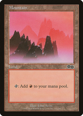Mountain (345) [Urza's Saga] | Fandemonia Ltd