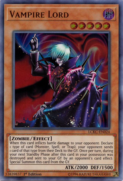 Vampire Lord [LCKC-EN024] Ultra Rare | Fandemonia Ltd