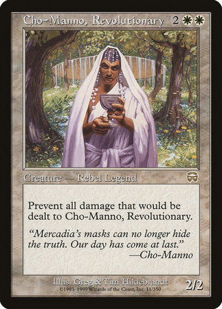 Cho-Manno, Revolutionary [Mercadian Masques] | Fandemonia Ltd