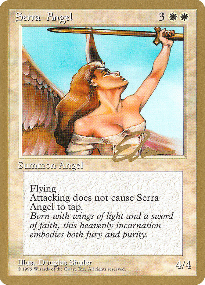 Serra Angel (Eric Tam) [Pro Tour Collector Set] | Fandemonia Ltd
