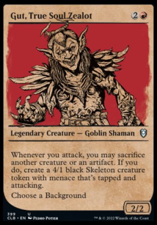 Gut, True Soul Zealot (Showcase) [Commander Legends: Battle for Baldur's Gate] | Fandemonia Ltd