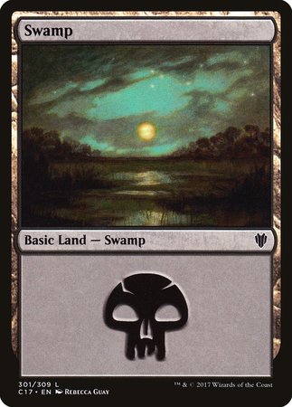 Swamp (301) [Commander 2017] | Fandemonia Ltd