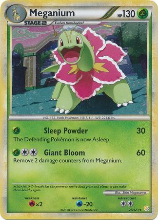 Meganium (26/123) (Cracked Ice Holo) [HeartGold & SoulSilver: Base Set] | Fandemonia Ltd