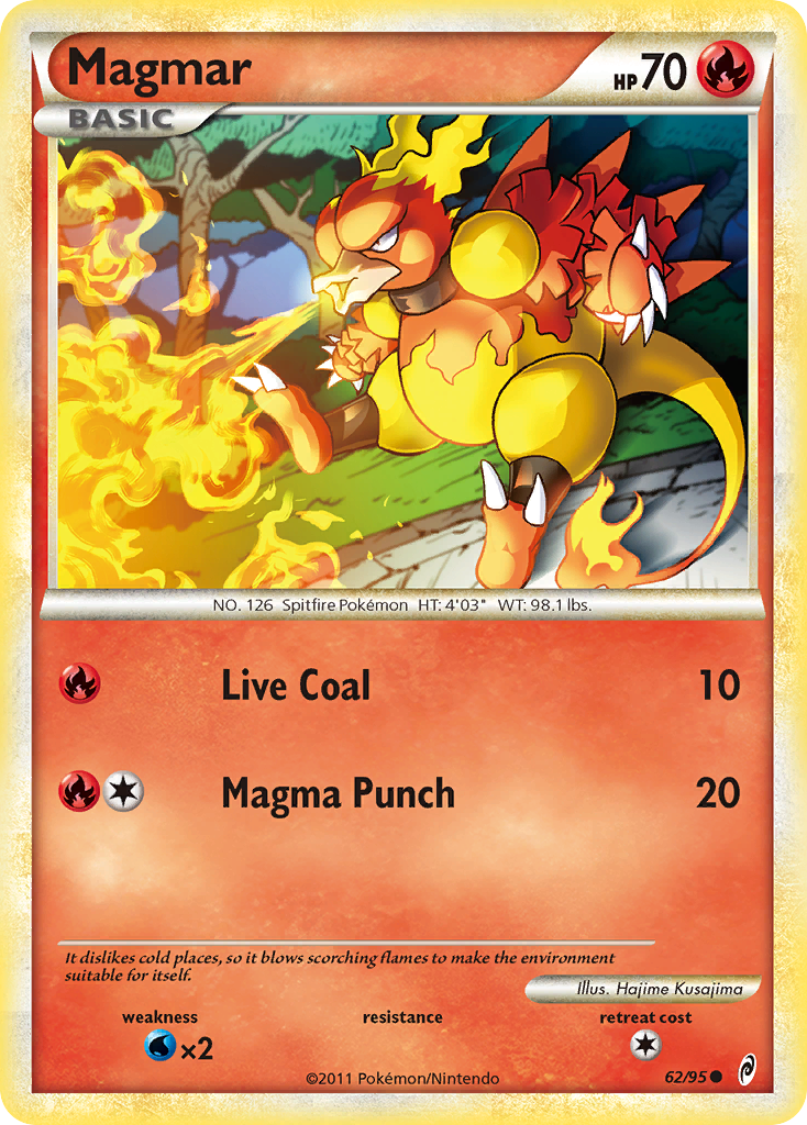 Magmar (62/95) [HeartGold & SoulSilver: Call of Legends] | Fandemonia Ltd