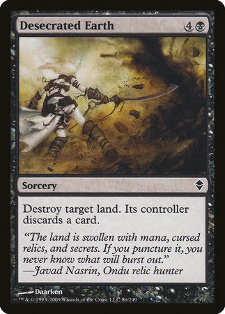 Desecrated Earth [Zendikar] | Fandemonia Ltd