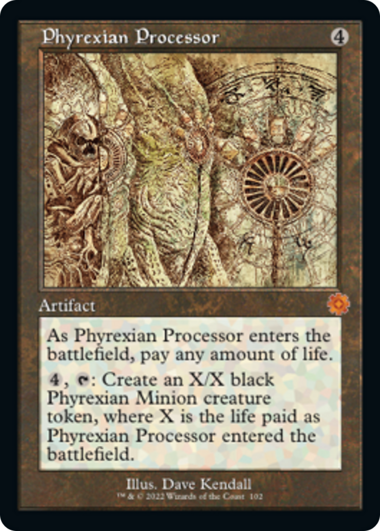 Phyrexian Processor (Retro Schematic) [The Brothers' War Retro Artifacts] | Fandemonia Ltd