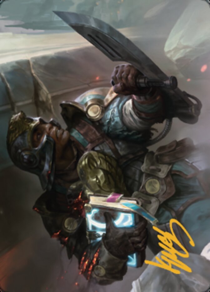 Retrieval Agent Art Card (Gold-Stamped Signature) [The Brothers' War Art Series] | Fandemonia Ltd
