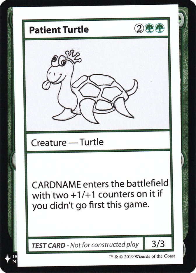 Patient Turtle [Mystery Booster Playtest Cards] | Fandemonia Ltd