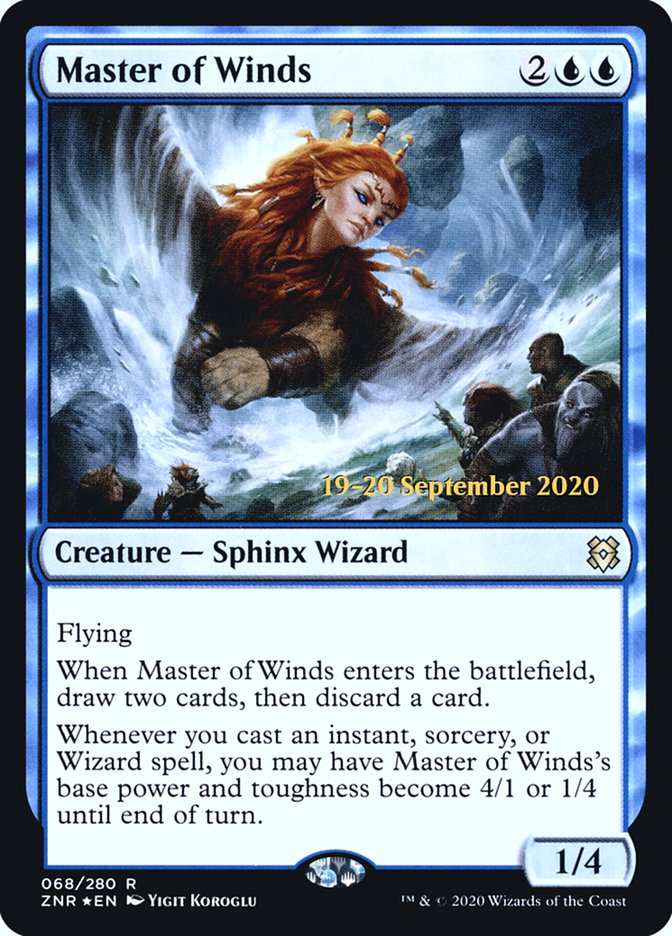 Master of Winds  [Zendikar Rising Prerelease Promos] | Fandemonia Ltd