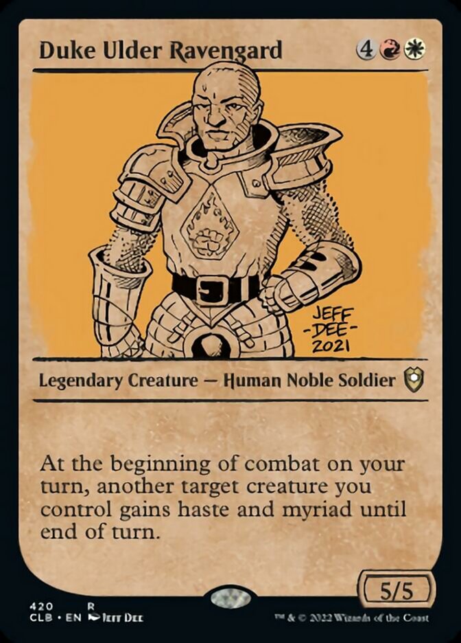 Duke Ulder Ravengard (Showcase) [Commander Legends: Battle for Baldur's Gate] | Fandemonia Ltd