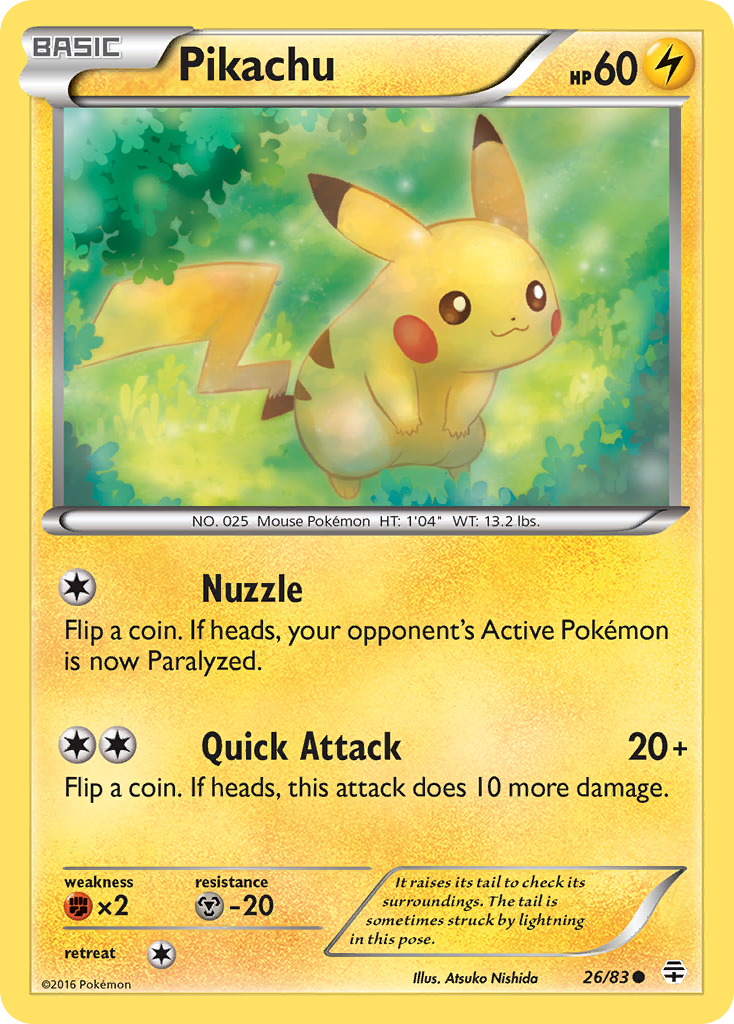 Pikachu (26/83) [XY: Generations] | Fandemonia Ltd