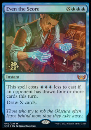 Even the Score [Streets of New Capenna Prerelease Promos] | Fandemonia Ltd