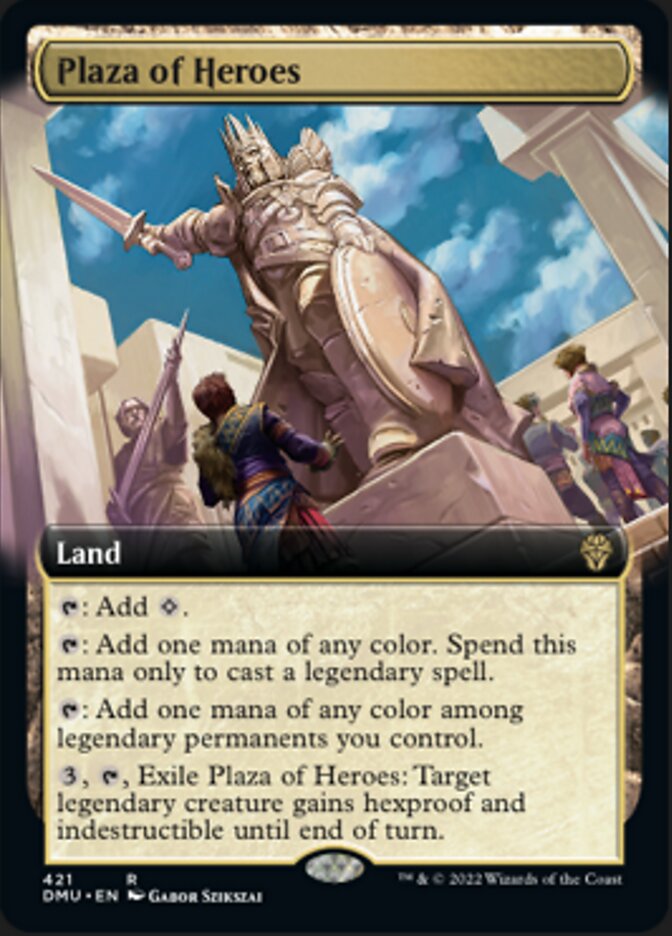 Plaza of Heroes (Extended Art) [Dominaria United] | Fandemonia Ltd