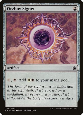 Orzhov Signet [Commander Anthology] | Fandemonia Ltd