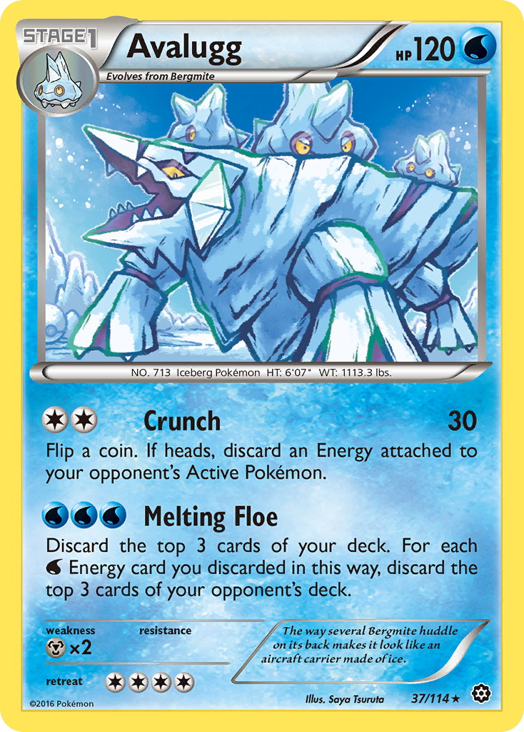 Avalugg (37/114) [XY: Steam Siege] | Fandemonia Ltd