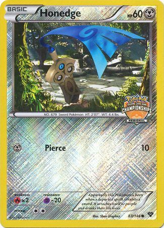 Honedge (83/146) (Regional Championship Promo) [XY: Base Set] | Fandemonia Ltd