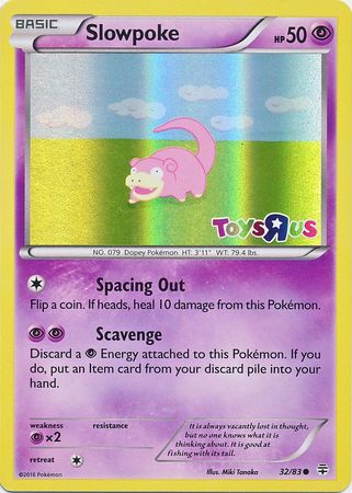 Slowpoke (32/83) (Toys R Us Promo) [XY: Generations] | Fandemonia Ltd