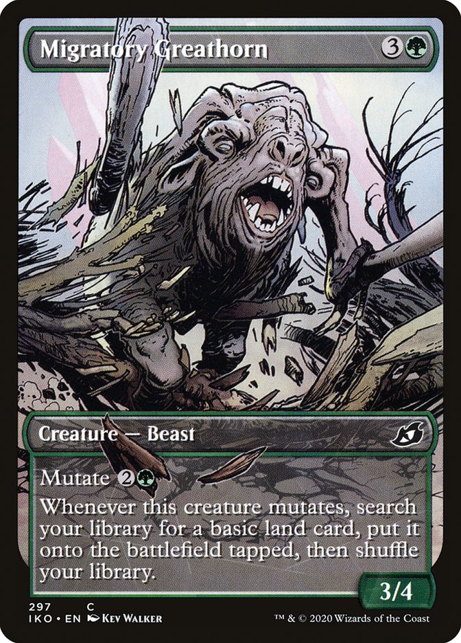 Migratory Greathorn (Showcase) [Ikoria: Lair of Behemoths] | Fandemonia Ltd
