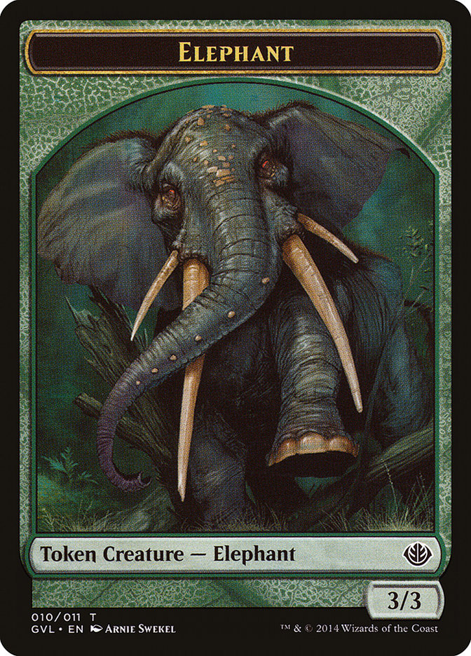 Elephant Token (Garruk vs. Liliana) [Duel Decks Anthology Tokens] | Fandemonia Ltd
