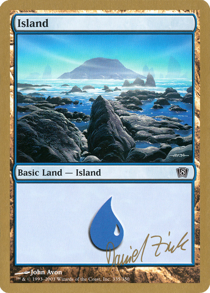 Island (dz335) (Daniel Zink) [World Championship Decks 2003] | Fandemonia Ltd