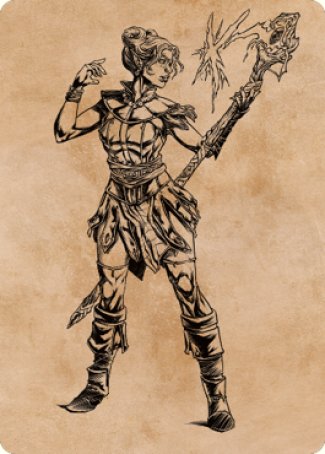 Neera, Wild Mage Art Card [Commander Legends: Battle for Baldur's Gate Art Series] | Fandemonia Ltd