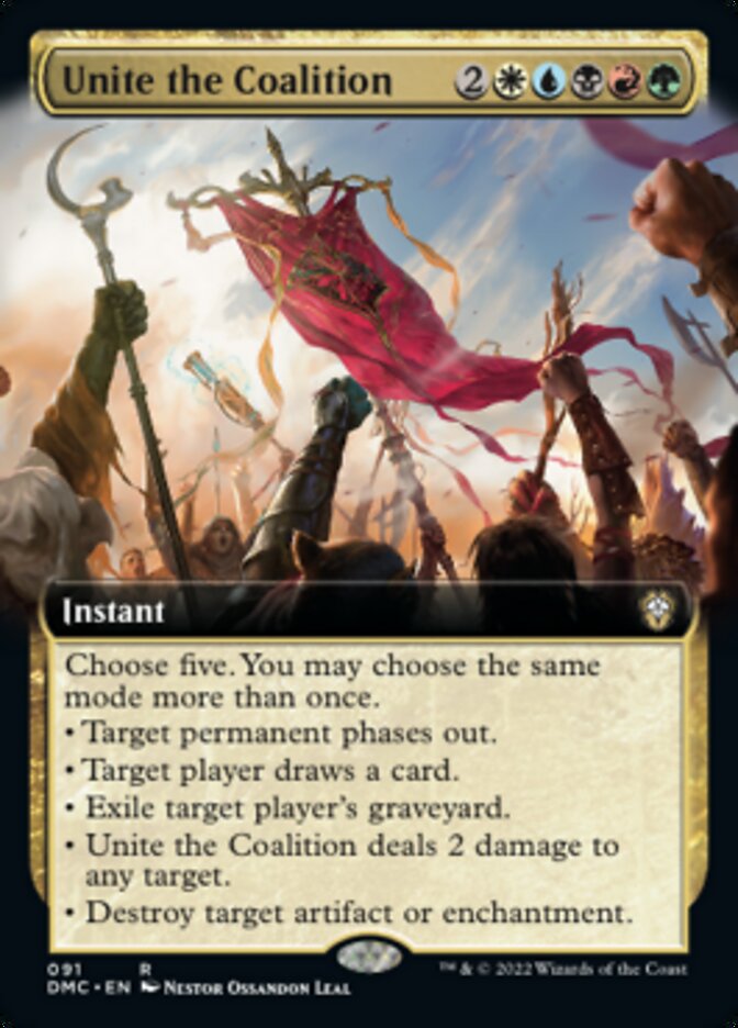 Unite the Coalition (Extended Art) [Dominaria United Commander] | Fandemonia Ltd