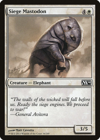 Siege Mastodon [Magic 2014] | Fandemonia Ltd