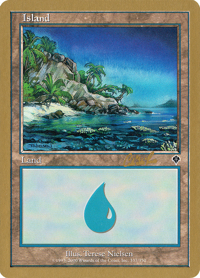 Island (cr337) (Carlos Romao) [World Championship Decks 2002] | Fandemonia Ltd