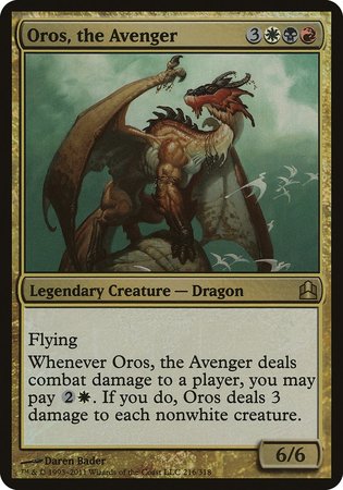 Oros, the Avenger (Oversized) [Commander 2011 Oversized] | Fandemonia Ltd