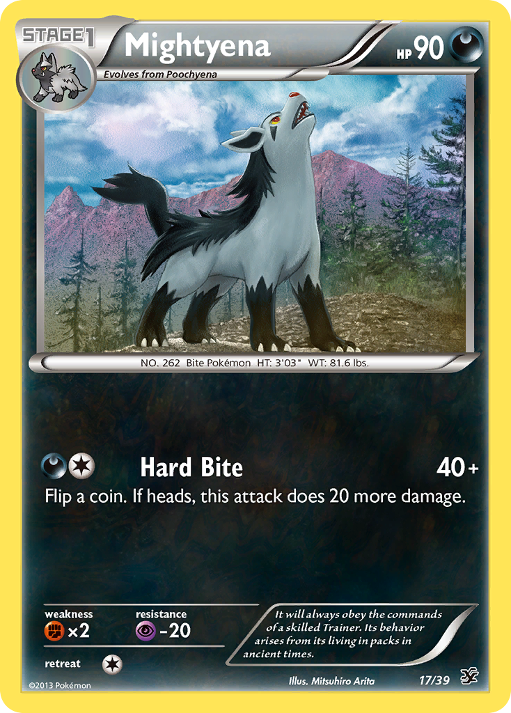 Mightyena (17/39) [XY: Kalos Starter Set] | Fandemonia Ltd