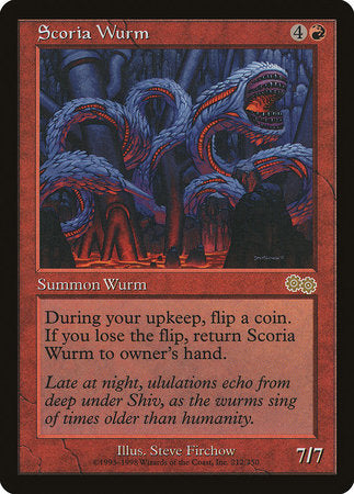Scoria Wurm [Urza's Saga] | Fandemonia Ltd