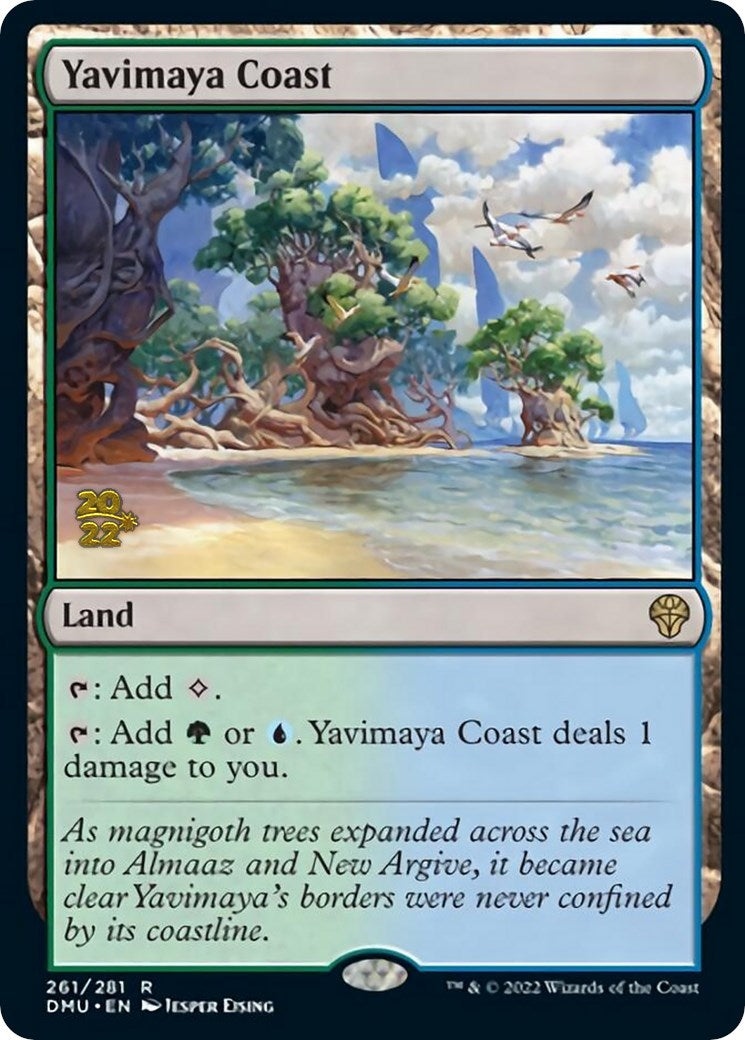 Yavimaya Coast [Dominaria United Prerelease Promos] | Fandemonia Ltd