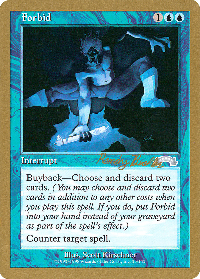 Forbid (Randy Buehler) [World Championship Decks 1998] | Fandemonia Ltd
