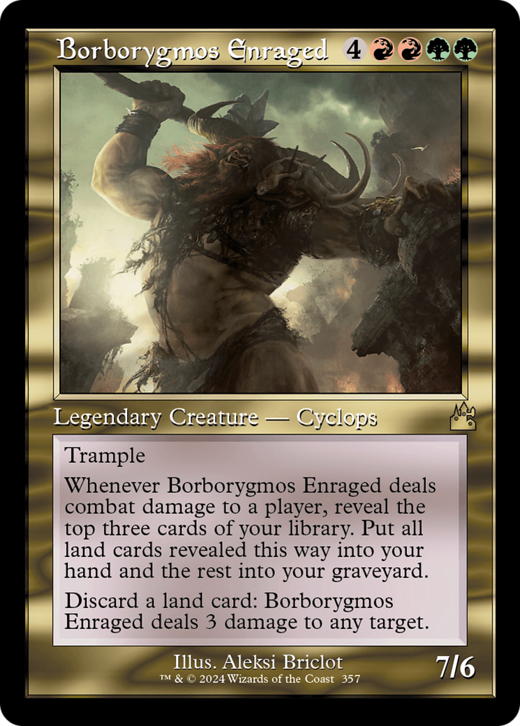 Borborygmos Enraged (Retro Frame) [Ravnica Remastered] | Fandemonia Ltd