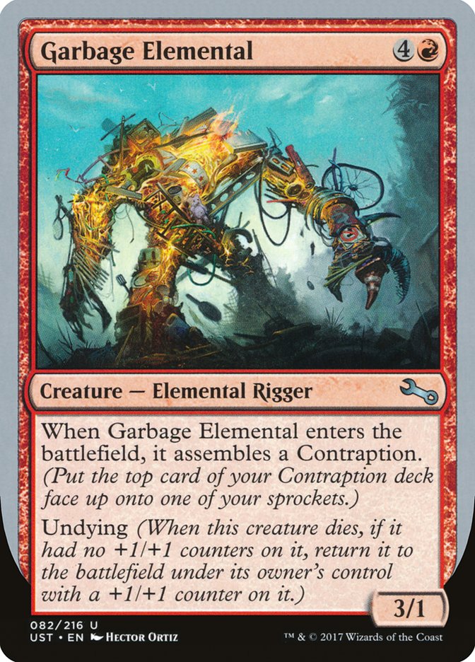 Garbage Elemental (3/1 Creature) [Unstable] | Fandemonia Ltd