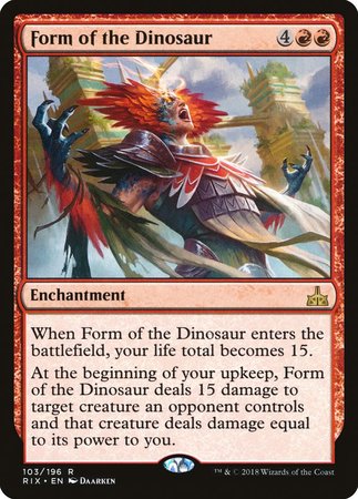 Form of the Dinosaur [Rivals of Ixalan] | Fandemonia Ltd