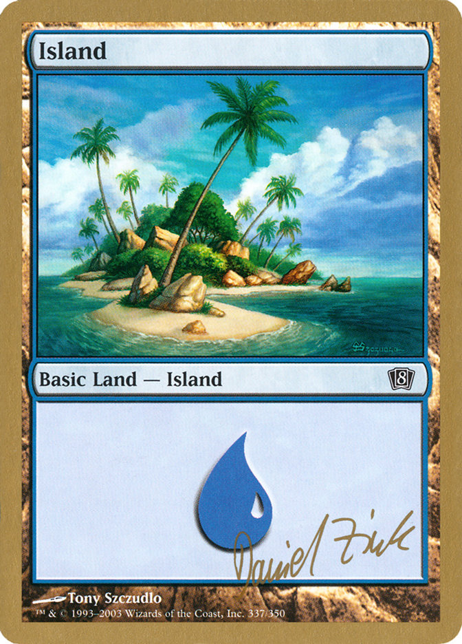 Island (dz337) (Daniel Zink) [World Championship Decks 2003] | Fandemonia Ltd