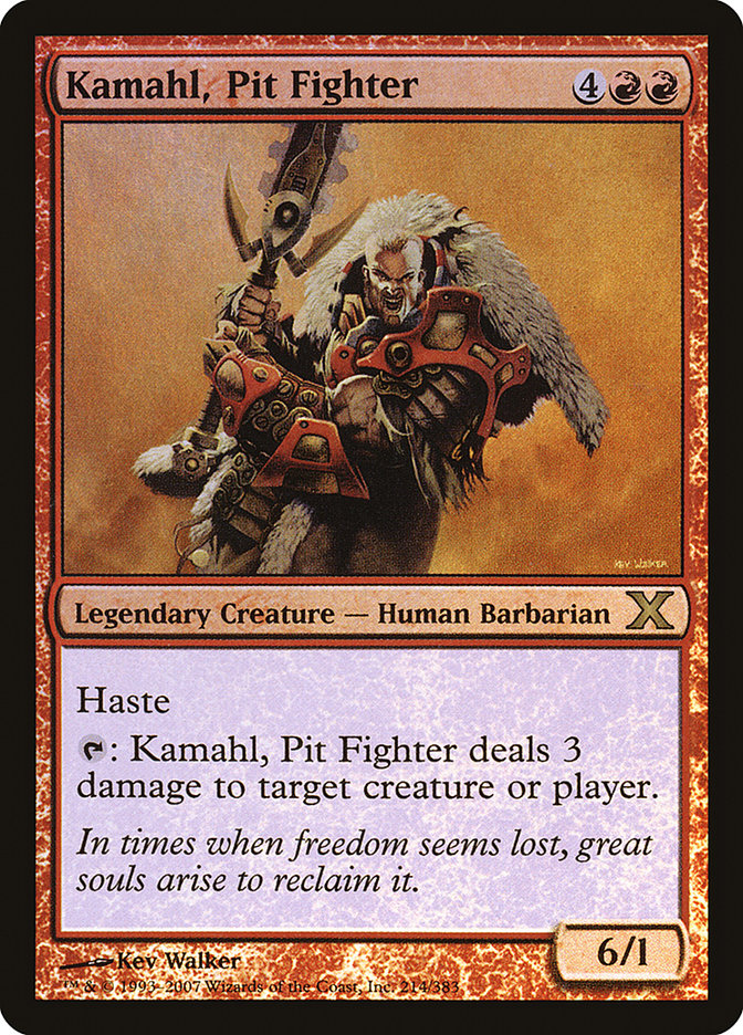 Kamahl, Pit Fighter (Premium Foil) [Tenth Edition] | Fandemonia Ltd