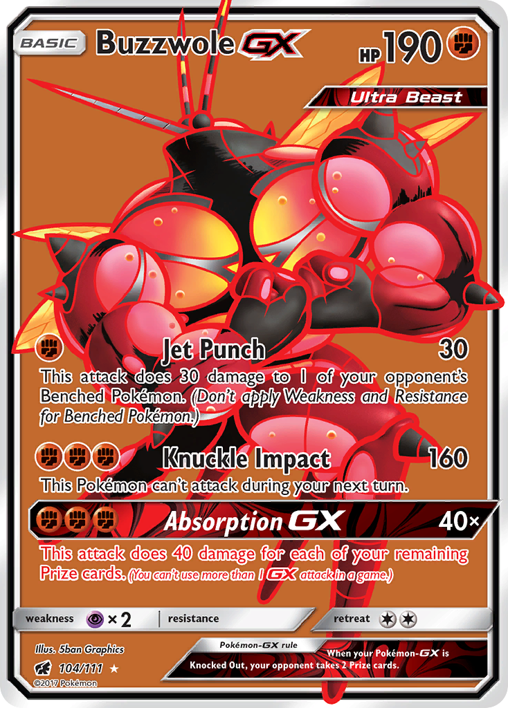 Buzzwole GX (104/111) [Sun & Moon: Crimson Invasion] | Fandemonia Ltd
