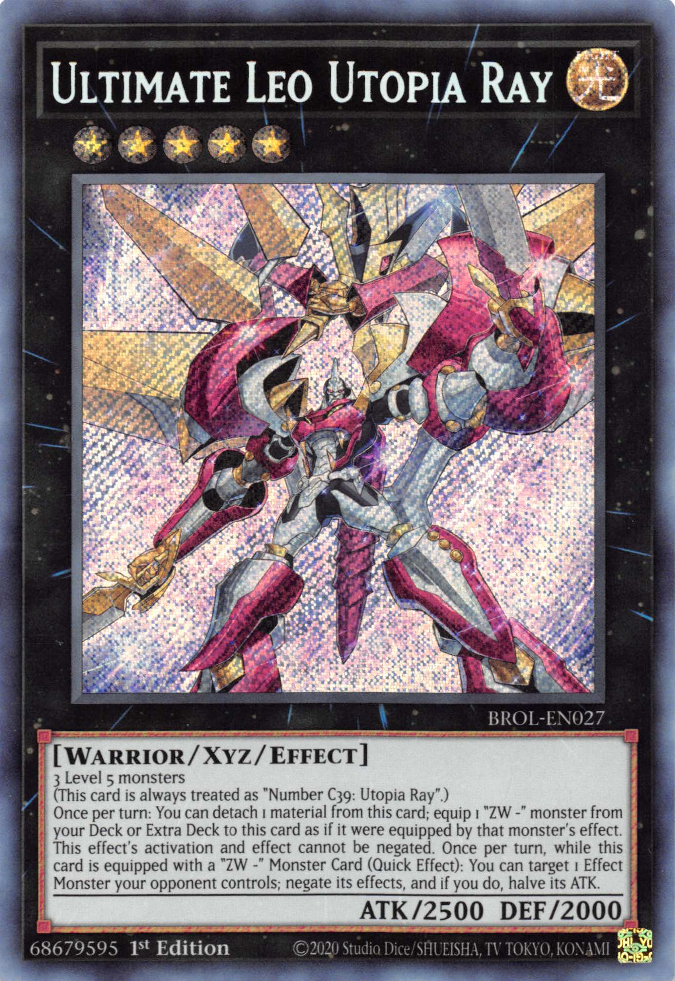 Ultimate Leo Utopia Ray [BROL-EN027] Secret Rare | Fandemonia Ltd