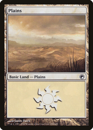 Plains (232) [Scars of Mirrodin] | Fandemonia Ltd
